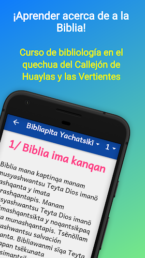 Bible Intro Course Huaylas Quechua [qwh] Screenshot 0