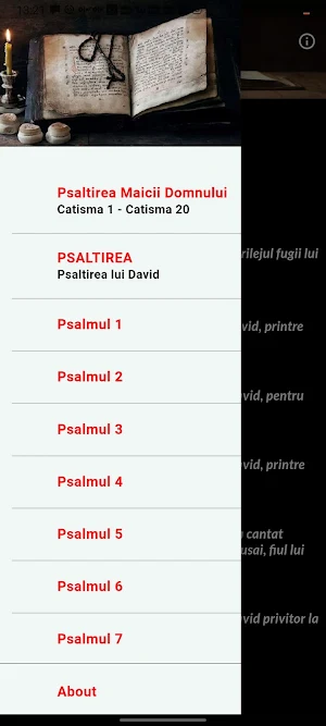 Psaltirea Prorocului David Screenshot 0