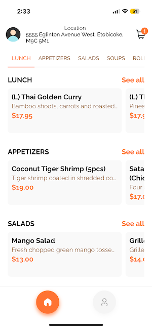 Twin Fish Restaurant Screenshot 1