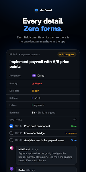 devBoard Screenshot 2