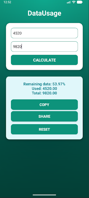 DataUsage Screenshot 2