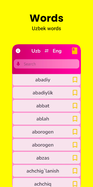 Dictionary(Eng-Uz) Screenshot 1