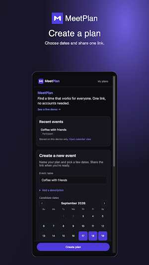 MeetPlan: Group Planner Screenshot 0