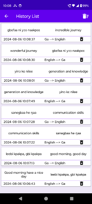 English To Ga Translator Screenshot 2