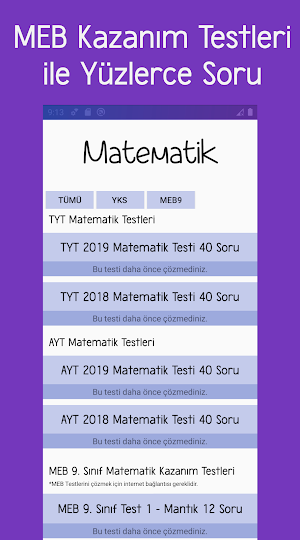 YKS Pro : Kazanım Testleri, Konu ve Soru Bankası Screenshot 3