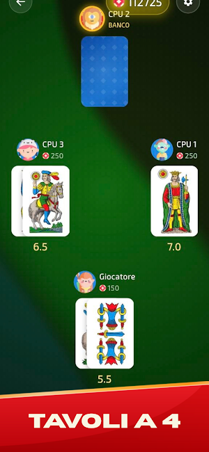 Sette e Mezzo: Carte Italiane Screenshot 2
