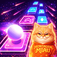 Montagem Miau Tiles Dance Game