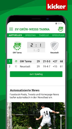 SV Grün-Weiß Tanna Screenshot 2