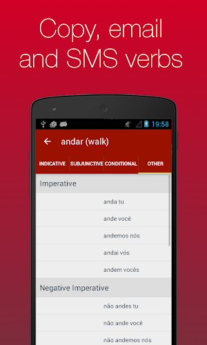 Portuguese Verb Conjugator Screenshot 3
