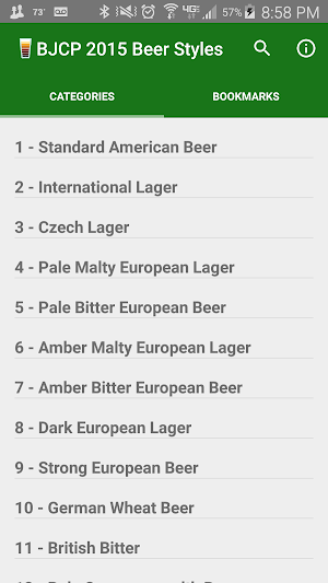 BJCP 2015 Beer Styles Screenshot 0