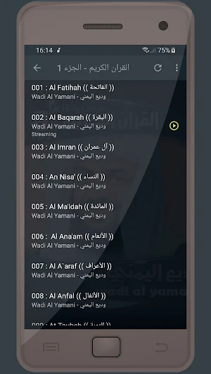 المصحف الشريف للقارئ وديع اليمني صوت عالي الجودة Screenshot 1