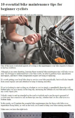 Bicycle Repair Tutorial Screenshot 1