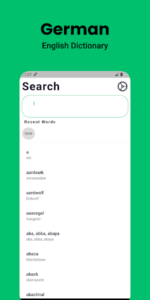 German-English Dictionary Screenshot 0