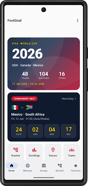 World Football 2026: schedule Screenshot 1