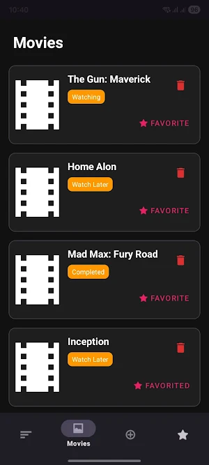 Watchlist Tracker - Movie Log Screenshot 1