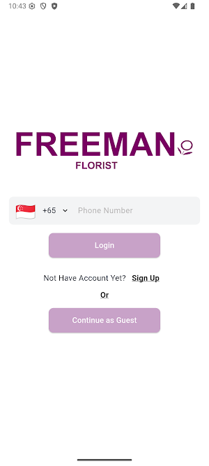 Freeman Florist Privilege Card Screenshot 0