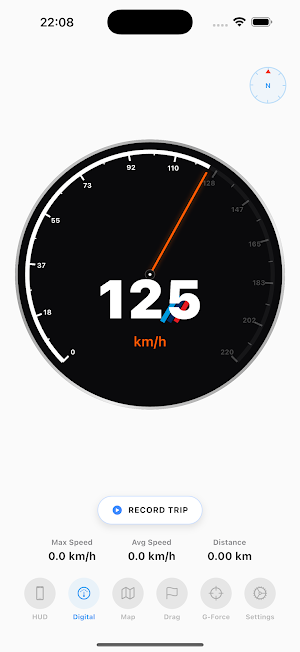 Speedometer GPS & Odometer HUD Screenshot 1