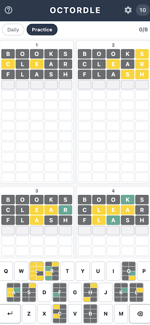 Octordle - Word Puzzle Game Screenshot 1