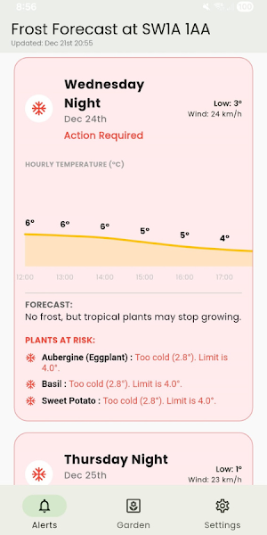 My Cozy Plant (Frost Alerts) Screenshot 1