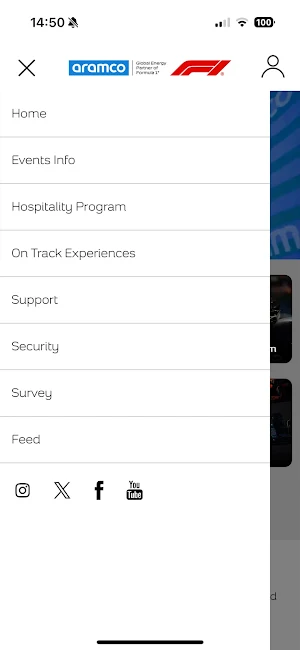 Aramco F1 Hospitality Screenshot 1