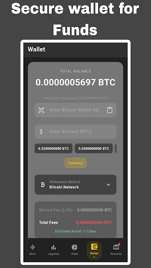 Hash Miner-Bitcoin Miner Cloud Screenshot 2