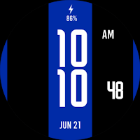Black Blue Watch Face