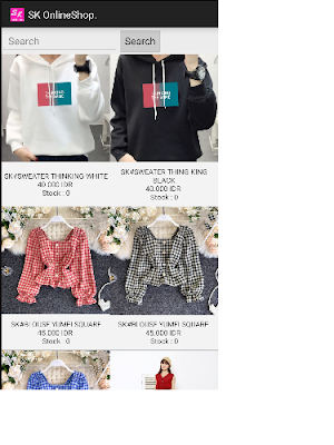 SK Online shop Screenshot 1