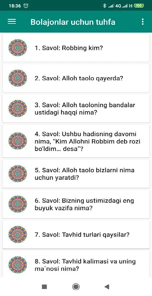 Bolajonlar uchun tuhfa Screenshot 3