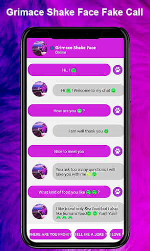 Grimace Prank Call and Chat Screenshot 3