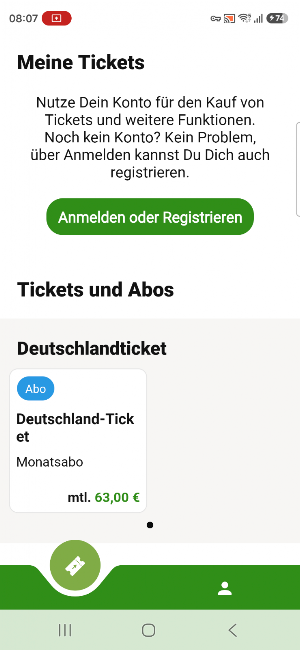 Deutschlandticket-OM-Bus Screenshot 1