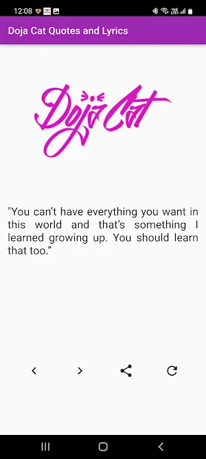 Doja Cat Quotes and Lyrics Screenshot 3