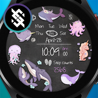BFF49- Blackboard Art Sea