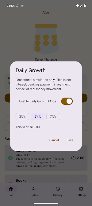 Allowance Piggy Bank Screenshot 1