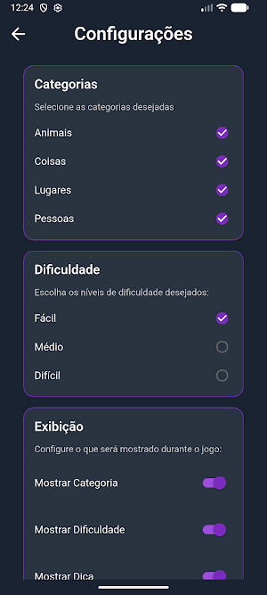 Jogo da Forca Interativo Screenshot 2