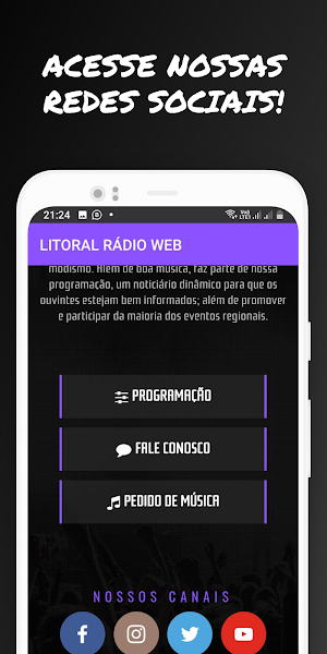 Litoral Rádio Web Screenshot 2