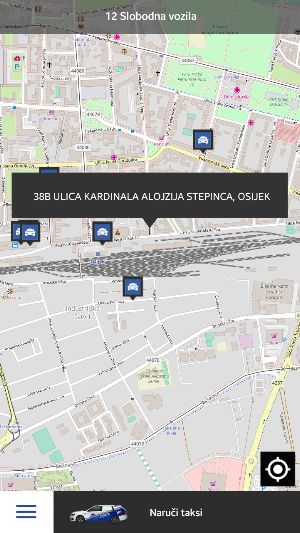 Osječki taxi – aplikacija za naručivanje Screenshot 2