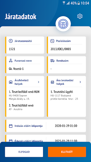 Gondrand Tracking Screenshot 2