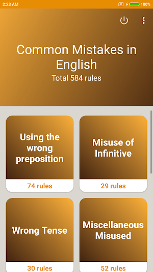 Common Mistakes in English Screenshot 0
