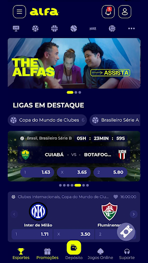 Alfa – Esportes e Cassino Screenshot 1