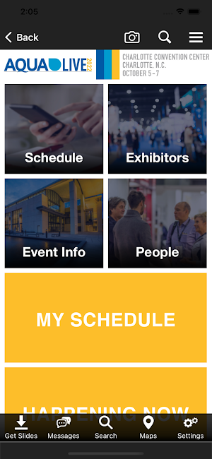 AQUA Live Events Screenshot 2