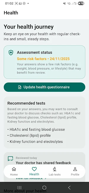 myHealth Screenshot 3