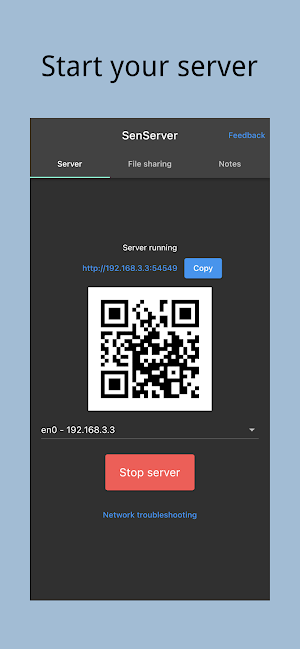 SenServer Screenshot 0