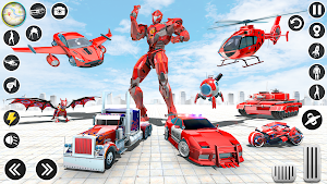 Police Flying Car Robot Game Screenshot 1