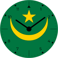 Mauritania Analog Watch Face