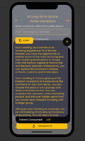 AI Word Wizard: Content Writer Screenshot 2