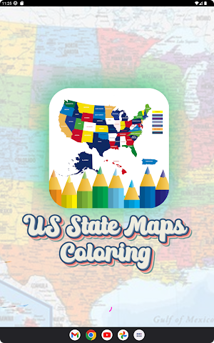 coloring map of united states Screenshot 1