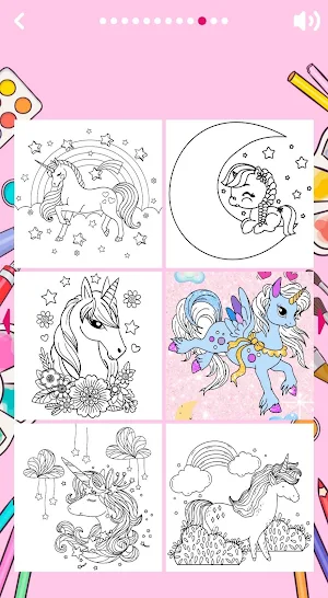 Unicorn Coloring Book 🦄 Screenshot 2