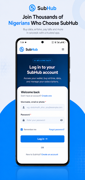 SubHub • Data & Airtime Screenshot 0
