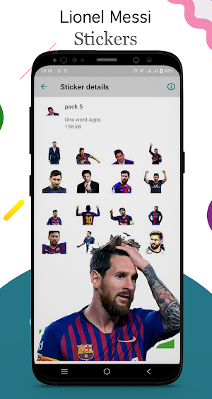 Lionel Messi Stickers for WA Screenshot 2
