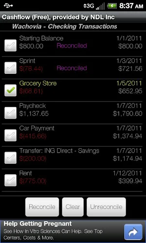 Cashflow (Free) Screenshot 2